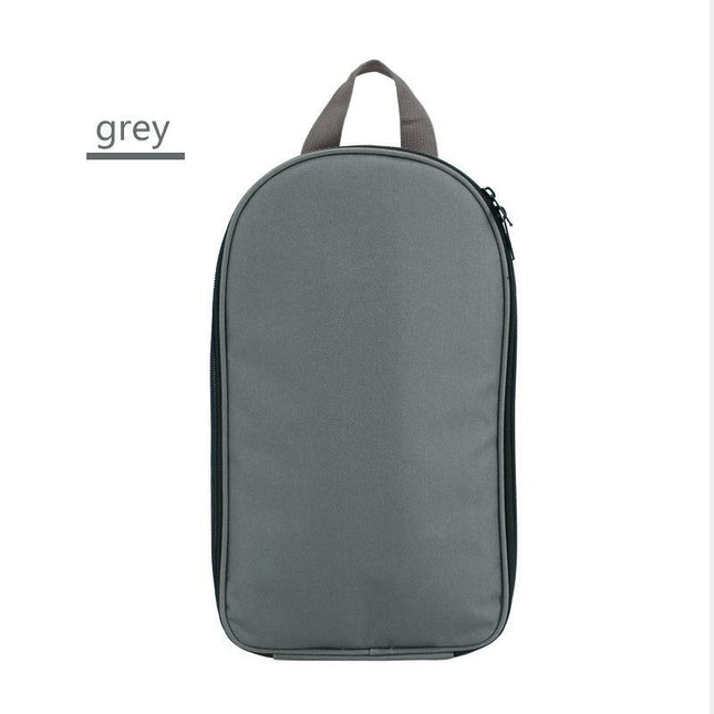 Portable Kitchen Utensil Storage Bag - Lightweight Organizer for Camping and Outdoor Cooking, Gray.