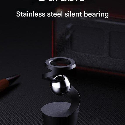 Desktop Levitating Gyro,Magnetic Floating Desk Toy for Stress Relief, Elegant Design-silver.