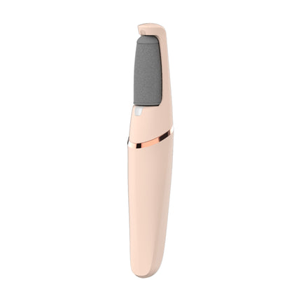Rechargeable Electric Foot File - Waterproof Callus Remover with Interchangeable Heads(pink).