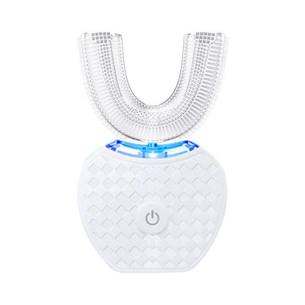 U-Shaped Automatic Ultrasonic Electric Toothbrush - 360 Deep Cleaning & Whitening, Rechargeable(white).