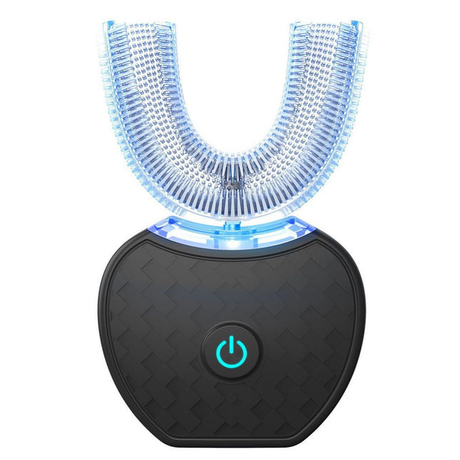 U-Shaped Automatic Ultrasonic Electric Toothbrush - 360 Deep Cleaning & Whitening, Rechargeable(black).