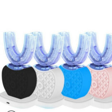 U-Shaped Automatic Ultrasonic Electric Toothbrush - 360 Deep Cleaning & Whitening, Rechargeable(blue).