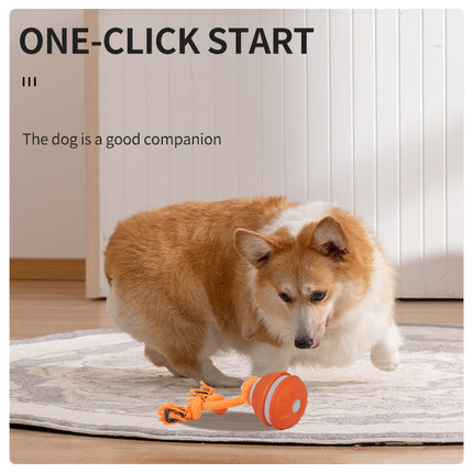 Interactive Dog Chew Toy with Rope - Durable Treat Dispensing Ball for Play & Dental Health(red).