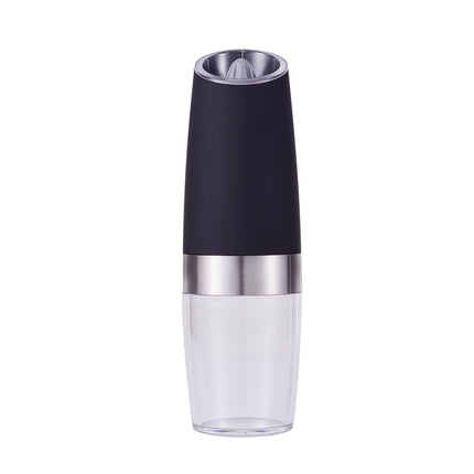 Gravity Electric Salt & Pepper Grinder Set - Adjustable Coarseness, LED Light, Battery Operated(black).