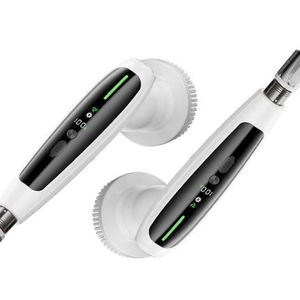 Electric Spin Scrubber with Adjustable Extension Handle & 8 Brush Heads - Smart LED Display.