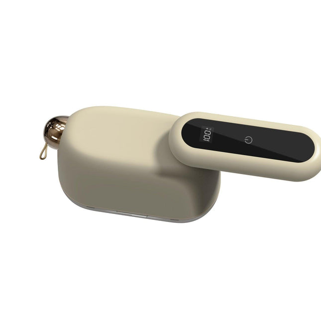 Compact Electric Lint Remover with LED Display & Dual Head - USB Rechargeable(yellow).