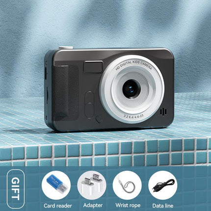 Student HD Digital Camera - 44MP, 8x Zoom, Autofocus, Dual Lens, Type-C Charging (Black).
