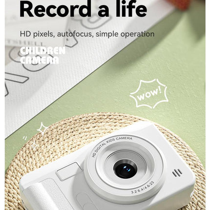 Student HD Digital Camera - 44MP, 8x Zoom, Autofocus, Dual Lens, Type-C Charging (Silver).