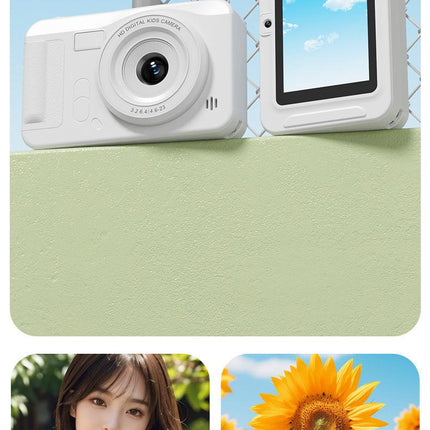 Student HD Digital Camera - 44MP, 8x Zoom, Autofocus, Dual Lens, Type-C Charging (Silver).