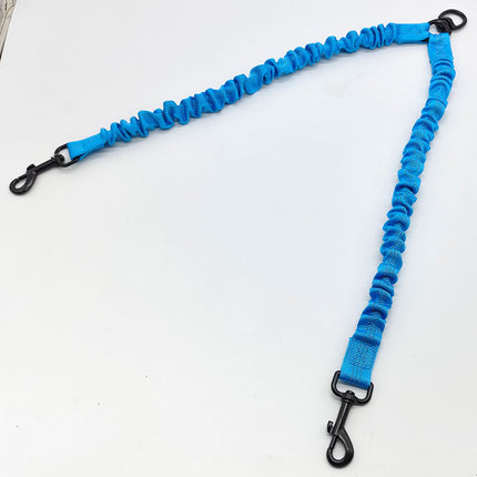 Blue Pet Double-Ended Rope + 1.5M Leash - Easy to walk two dogs, tangle-free design.