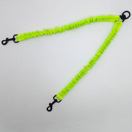 Green Pet Double-Ended Rope + 1.5M Leash - Easy to walk two dogs, tangle-free design.