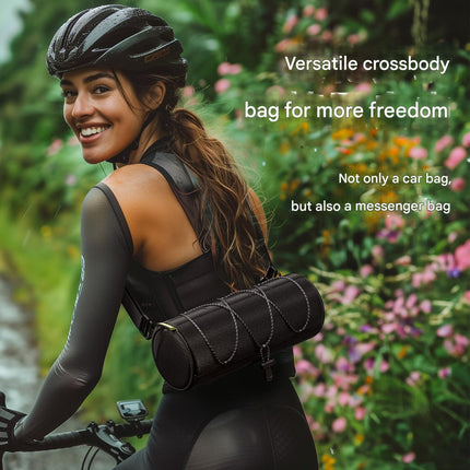 Waterproof Cycling Handlebar Bag / Frame Bag (2.2L) - Converts to Crossbody.