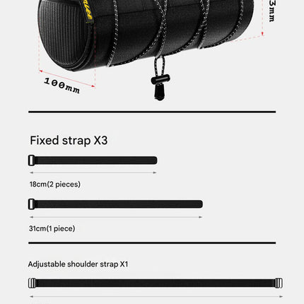 Waterproof Cycling Handlebar Bag / Frame Bag (2.2L) - Converts to Crossbody.