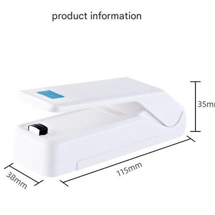Kitchen Gadget: Portable Heat Sealer - Seals Bags, Cuts, Holds Phone.