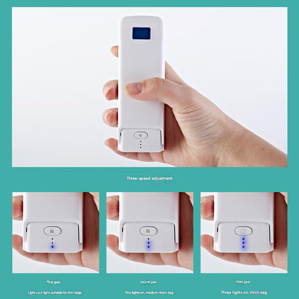Kitchen Gadget: Portable Heat Sealer - Seals Bags, Cuts, Holds Phone.