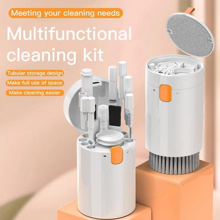 Black 20-in-1 Electronics Cleaning Kit - Keyboard, Earphone, Camera, Laptop Cleaner Set.