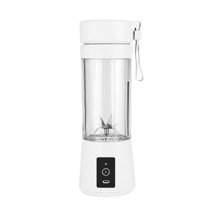 White Portable Blender USB Rechargeable - Personal Size Smoothie Maker On The Go.