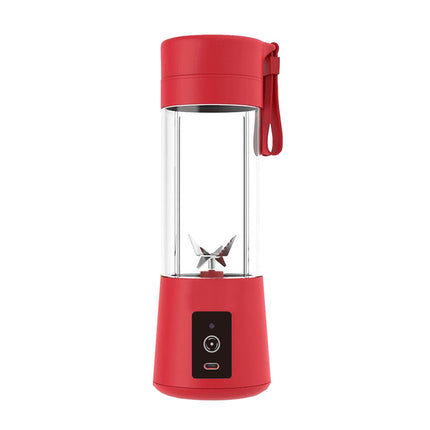 Red Portable Blender USB Rechargeable - Personal Size Smoothie Maker On The Go.