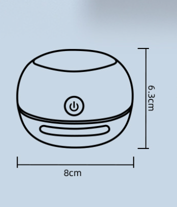 Green Cordless Tabletop Crumb Sweeper - USB Rechargeable Mini Vacuum for Desk.