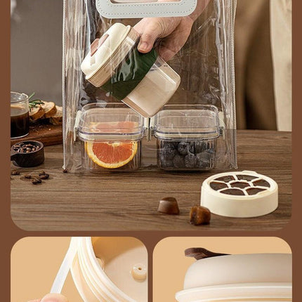 2-in-1 Ice Cube Maker Tumbler - Portable Cup with Integrated Silicone Ice Tray & Lid (1 cup + 3 ice tray).