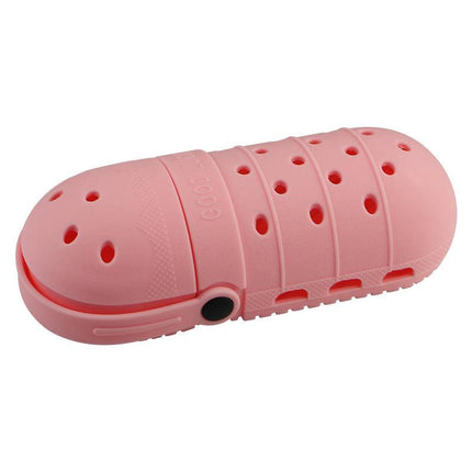 2 - pcs Pink Cute Clog-Shaped Pen Holder for Desk Organization.