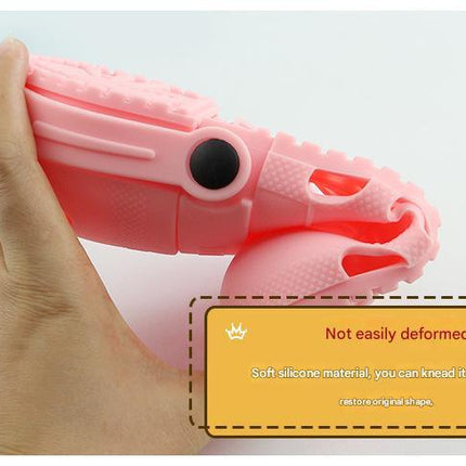 2 - pcs Green Cute Clog-Shaped Pen Holder for Desk Organization.