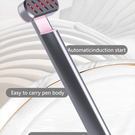 Rose Gold Anti-Aging Eye Care Device - 42°C Heat, Red Light, High-Frequency Vibration.