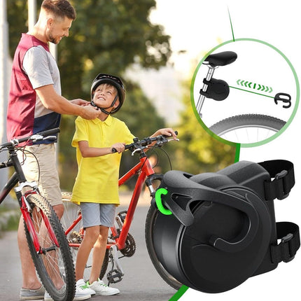 Bike Tow Strap with Automatic Shrinkage - Parent-Child Cycling Assist Rope (450lbs Capacity).