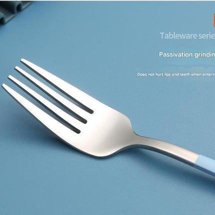 2 - pcs Black Reusable Travel Utensil Set with Case - 304 Stainless Steel Spoon, Fork & Chopsticks.