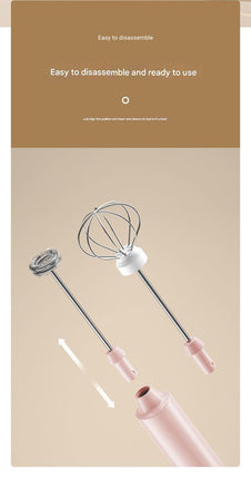 Green Cordless Egg Beater & Cream Whipper - USB Powered Hand Mixer(Balloon Head).