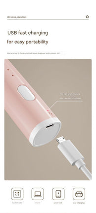 Green Cordless Egg Beater & Cream Whipper - USB Powered Hand Mixer(Balloon Head).