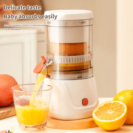 Gray Electric Citrus Juicer Press - Portable, Large Caliber, One-Click Operation(3.7v 1500 mAh battery).