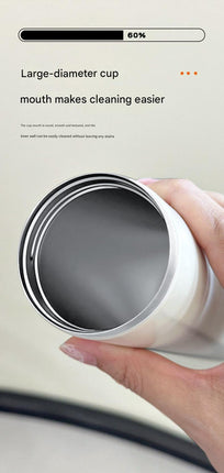 Mini Insulated Coffee Cup - 316 Stainless Steel, Portable & Stylish - White Kitten (300ml).