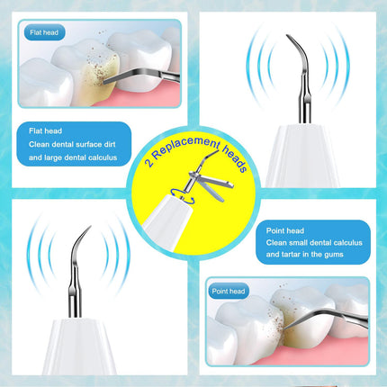 Ultrasonic Dental Scaler Kit - Home Use Teeth Cleaner & Tartar Remover.