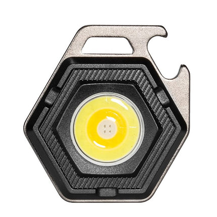 2 pcs Hexagon Mini flashlight for outdoor and self-defense use.