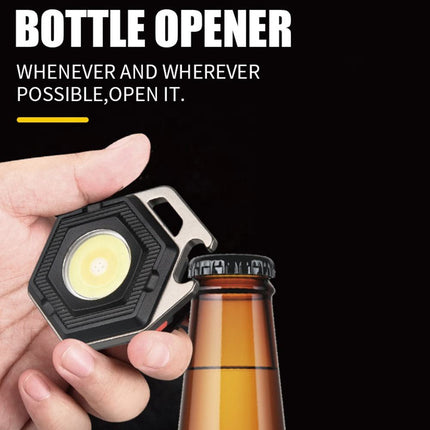 2 pcs Hexagon Mini flashlight for outdoor and self-defense use.