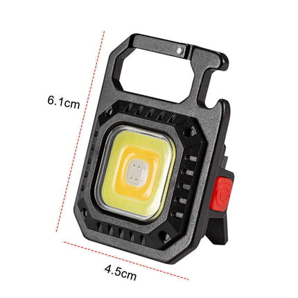 2 pcs Rectangle Mini flashlight for outdoor and self-defense use.