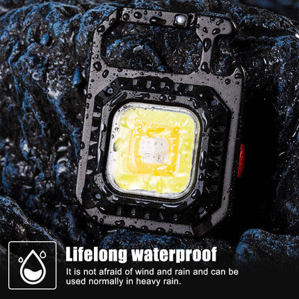 2 pcs Rectangle Mini flashlight for outdoor and self-defense use.