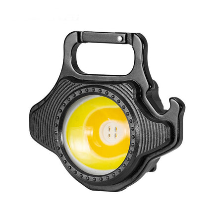2 pcs Black Mini flashlight for outdoor and self-defense use.