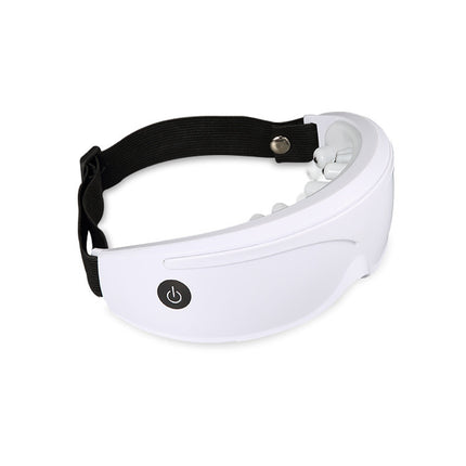 White Touch-Control Rechargeable Heated  Eye Massager for Daily Use.