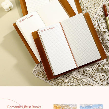 Pink 2-Pack Vintage Floral Embossed PU Leather Journals - 192 Pages Each.