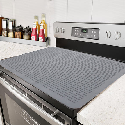 Gray Extra Large Silicone Countertop Protector & Dish Drying Mat - Dishwasher Safe ( 76x53cm).