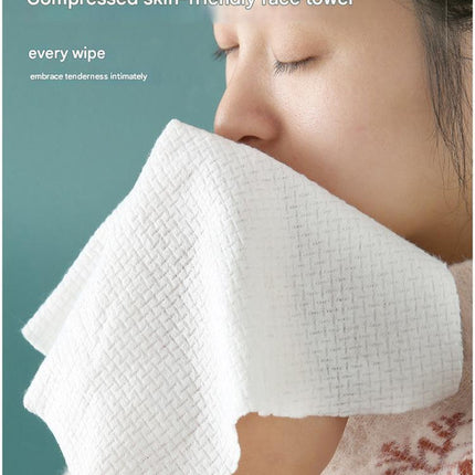 8 Packs (160 Total) Portable Cotton Compressed Towels - Soft, Absorbent Face Cleansing Cloths (Circular compression : 20x22cm).