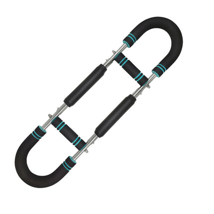 Blue Black Adjustable U-Shaped Arm Exerciser - For Home Fitness Strength Training (30kg).