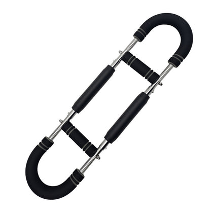 Gray black Adjustable U-Shaped Arm Exerciser - For Home Fitness Strength Training (30kg).