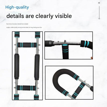 Gray black Adjustable U-Shaped Arm Exerciser - For Home Fitness Strength Training (30kg).