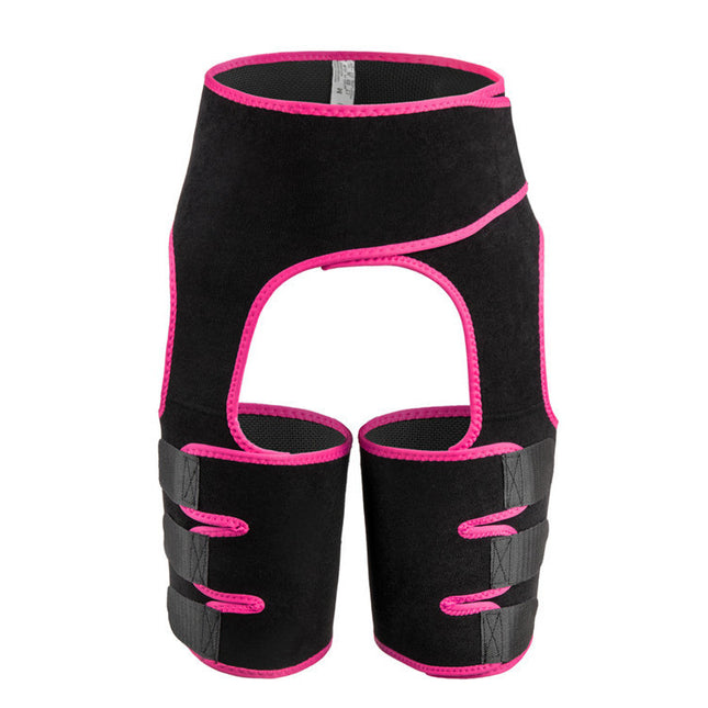 Pink Women's 3-in-1 Body Shaper: Waist Cincher, Thigh Slimmer, Glute Lifter - Workout Gear (Size : S/M).
