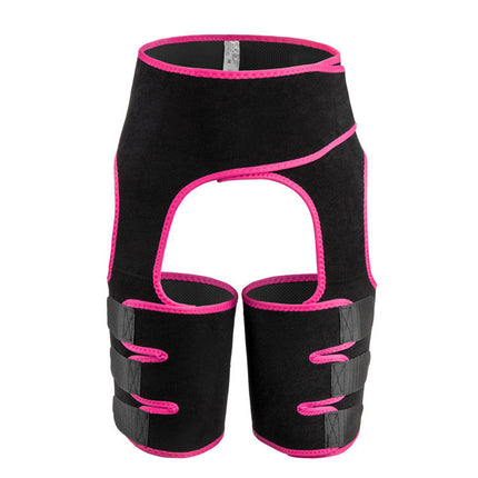 Pink Women's 3-in-1 Body Shaper: Waist Cincher, Thigh Slimmer, Glute Lifter - Workout Gear (Size : L/XL).