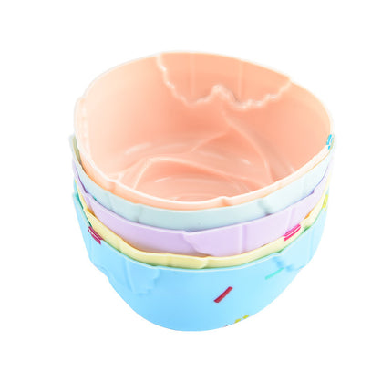 Style 5 Silicone Mini Cake Molds (30 Pack) -  For Cupcakes, Desserts (7x6.8x3cm).