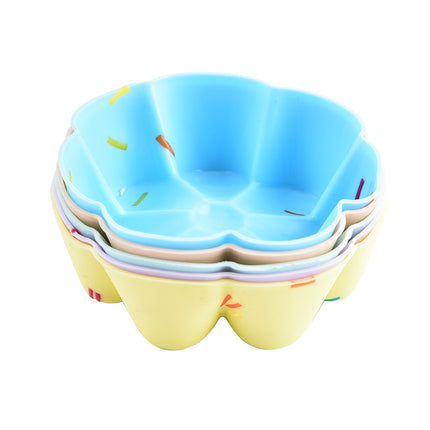 Style 8 Silicone Mini Cake Molds (30 Pack) -  For Cupcakes, Desserts (7x7x2.5cm).